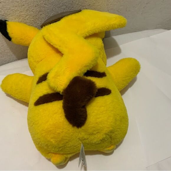 Pokemon DETECTIVE PIKACHU 14” Plush Stuffed Toy by Wicked Cool Toys - Picture 9 of 13